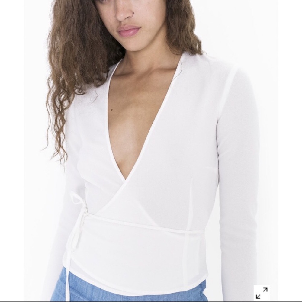 White Wrap Top